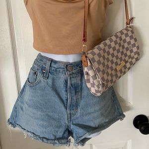 Levi 501 shorts high rise